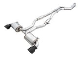 AWE Tuning 2020 Toyota Supra A90 Resonated Touring Edition Exhaust - 5in Diamond Black Tips thumbnail 3