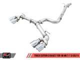 AWE Tuning MK7.5 Golf R Track Edition Exhaust w/Chrome Silver Tips 102mm thumbnail 1