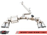 AWE Tuning Mk7 Golf R SwitchPath Exhaust w/Chrome Silver Tips 102mm thumbnail 1