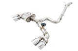 AWE Tuning Mk7 Golf R SwitchPath Exhaust w/Chrome Silver Tips 102mm thumbnail 2