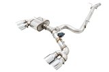 AWE Tuning Mk7 Golf R SwitchPath Exhaust w/Chrome Silver Tips 102mm thumbnail 3