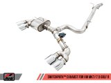 AWE Tuning Mk7 Golf R SwitchPath Exhaust w/Chrome Silver Tips 102mm thumbnail 5