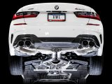 AWE Tuning 2019+ BMW M340i (G20) Track Edition Exhaust - Quad Chrome Silver Tips thumbnail 7