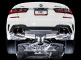 AWE Tuning 2019+ BMW M340i (G20) Non-Resonated Touring Edition Exhaust - Quad Diamond Black Tips thumbnail 6