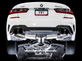 AWE Tuning 2019+ BMW M340i (G20) Non-Resonated Touring Edition Exhaust - Quad Diamond Black Tips thumbnail 9
