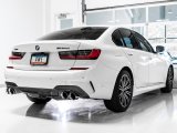 AWE Tuning 2019+ BMW M340i (G20) Resonated Touring Edition Exhaust - Quad Chrome Silver Tips thumbnail 6