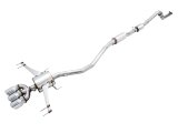 AWE Tuning 2017+ Honda Civic Type R Touring Edition Exhaust w/Front & Mid Pipes - Chrome Silver Tips thumbnail 1