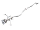 AWE Tuning 2017+ Honda Civic Type R Touring Edition Exhaust w/Front & Mid Pipes - Chrome Silver Tips thumbnail 2