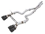 AWE Tuning BMW F8X M3/M4 Track Edition Cat-Back Exhaust - Diamond Black Tips thumbnail 2