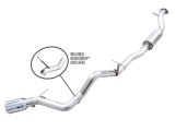 AWE Tuning 2021+ Ford Bronco 0FG Single Rear Exit Exhaust w/Chrome Silver Tip & Bash Guard thumbnail 1