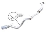 AWE Tuning 2021+ Ford Bronco 0FG Single Rear Exit Exhaust w/Chrome Silver Tip & Bash Guard thumbnail 2