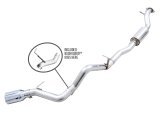AWE Tuning 2021+ Ford Bronco 0FG Single Rear Exit Exhaust w/Chrome Silver Tip & Bash Guard thumbnail 4