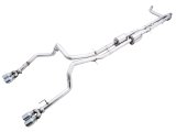 AWE Tuning 4th Gen GM 1500 6.2L 0FG Cat-Back Split Rear Exit (w/ Bumper Cutouts) - Quad Chrome Tips thumbnail 2