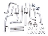 AWE Tuning 4th Gen GM 1500 6.2L 0FG Cat-Back Split Rear Exit (w/ Bumper Cutouts) - Quad Chrome Tips thumbnail 3