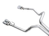 AWE Tuning 4th Gen GM 1500 6.2L 0FG Cat-Back Split Rear Exit (w/ Bumper Cutouts) - Quad Chrome Tips thumbnail 5