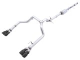 AWE Tuning 4th Gen GM 1500 5.3L 0FG Cat-Back Split Rear Exit (w/ Bumper Cutouts) - Quad Diamond Tips thumbnail 1
