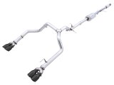 AWE Tuning 4th Gen GM 1500 5.3L 0FG Cat-Back Split Rear Exit (w/ Bumper Cutouts) - Quad Diamond Tips thumbnail 2