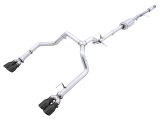 AWE Tuning 4th Gen GM 1500 5.3L 0FG Cat-Back Split Rear Exit (w/ Bumper Cutouts) - Quad Diamond Tips thumbnail 3