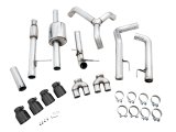 AWE Tuning 4th Gen GM 1500 5.3L 0FG Cat-Back Split Rear Exit (w/ Bumper Cutouts) - Quad Diamond Tips thumbnail 4