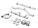 AWE Tuning Subaru BRZ/ Toyota GR86/ Toyota 86 Track Edition Cat-Back Exhaust- Chrome Silver Tips thumbnail 7