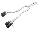 AWE Tuning Track Edition Cat-Back Exhaust for BMW G8X M3/M4 - Diamond Black Tips thumbnail 2