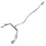 AWE Tuning 22+ Honda Civic Si/Acura Integra Track Edition Cat-Back Exhaust - Dual Chrome Silver Tips thumbnail 1