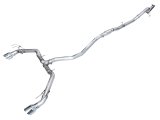 AWE Tuning 22+ Honda Civic Si/Acura Integra Track Edition Cat-Back Exhaust - Dual Chrome Silver Tips thumbnail 2