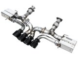 AWE Tuning 2023 C8 Corvette Z06 SwitchPath Cat-Back Exhaust - Diamond Black Tips thumbnail 1