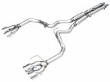 AWE 2024 Ford Mustang Dark Horse S650 RWD Track Edition Cat-Back Exhaust w/ Quad Chrome Silver Tips thumbnail 1