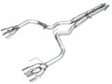 AWE 2024 Ford Mustang GT Fastback S650 RWD Track Edition Cat-Back Exhaust w/ Quad Chrome Silver Tips thumbnail 1
