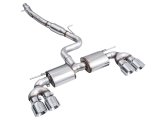 AWE Tuning MK8 Volkswagen Golf R 3in Touring Edition Quad Exhaust - Chrome Silver Tips thumbnail 7