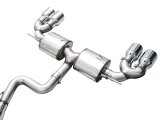 AWE Tuning MK8 Volkswagen Golf R 3in Touring Edition Quad Exhaust - Chrome Silver Tips thumbnail 9