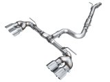 AWE Tuning MK8 Volkswagen Golf R 3in Track Edition Quad Exhaust - Chrome Silver Tips thumbnail 1