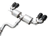 AWE Tuning MK8 Volkswagen Golf R 3in Touring Edition Quad Exhaust - Diamond Black Tips thumbnail 5