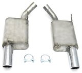 JBA 07-10 Ford Mustang GT/GT500 4.6L/5.4L 409SS Dual 3.5in Rear Exit Axle Back Exhaust thumbnail 1