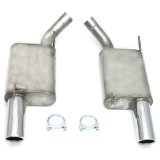 JBA 07-10 Ford Mustang GT/GT500 4.6L/5.4L 409SS Dual 3.5in Rear Exit Axle Back Exhaust thumbnail 3