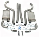 JBA 65-70 Ford Mustang 260-428 409SS Dual Turn Down Header Back Exhaust thumbnail 2