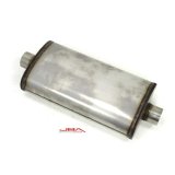 JBA Universal Dual Core 304SS Muffler 22x11x6 3in Inlet Diameter thumbnail 1