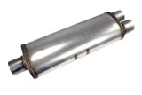 JBA Universal Chambered Style 304SS Muffler 25x8x5in 3in Center/Dual out thumbnail 1