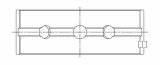 ACL Saab I4 DOHC B204 / B205 / B234 / B235 Standard Main Bearing Set thumbnail 3