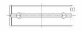 ACL Mitsubishi 4G63/4G64 7 Bolt EVO V-IX 0.025mm Oversized High Performance Main Bearing Set thumbnail 4