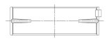 ACL Nissan RB25/RB30 0.25mm Oversized High Performance Main Bearing Set thumbnail 6