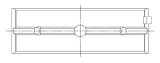 ACL Chevrolet V8 396/402/427/454 Race Series Standard Size 0.080in Narrowed Main Bearing Set thumbnail 5