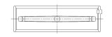 ACL Subaru EJ20/EJ22/EJ25 (For Thrust in #5 Position) 0.030mm Oversized High Performance Main Bearin thumbnail 4