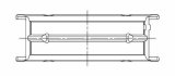 ACL BMW M20B20/M20B23/M20B25/M20B27 Standard Size Main Bearing Set thumbnail 3