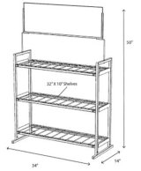 Odyssey Battery 9-Battery Display Rack (3 Wide x 3 High) thumbnail 1
