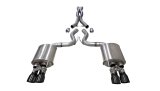 Corsa 2018-2023 Ford Mustang GT Fastback 5.0L 3in Cat-Back System Dual Rear Exit w/ 4in Black Tips thumbnail 1