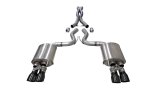 Corsa 2018-2023 Ford Mustang GT Fastback 5.0L 3in Cat-Back System Dual Rear Exit w/ 4in Black Tips thumbnail 2