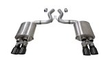 Corsa 2018-2023 Ford Mustang GT Fastback 5.0L 3in Sport Axle-Back Exhaust w/ 4in Black Tips thumbnail 1