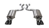 Corsa 2018-2023 Ford Mustang GT Fastback 5.0L 3in Sport Axle-Back Exhaust w/ 4in Black Tips thumbnail 2